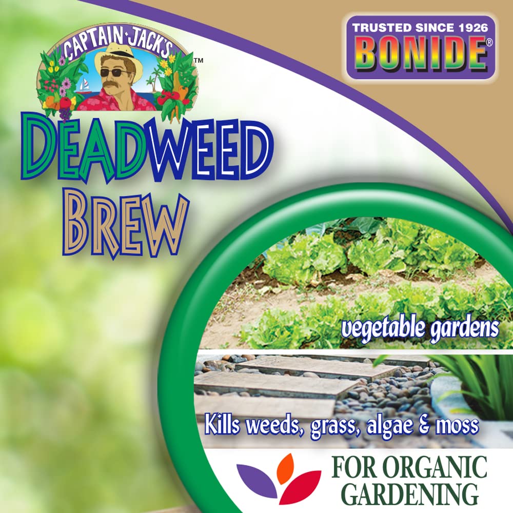 Captain Jack's Deadweed Brew used around buildings and fence lines.