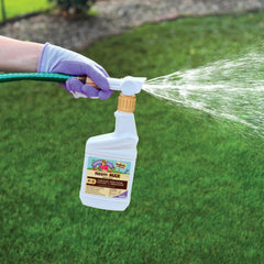 Neem Max with hose-end attachment delivering quick garden coverage.