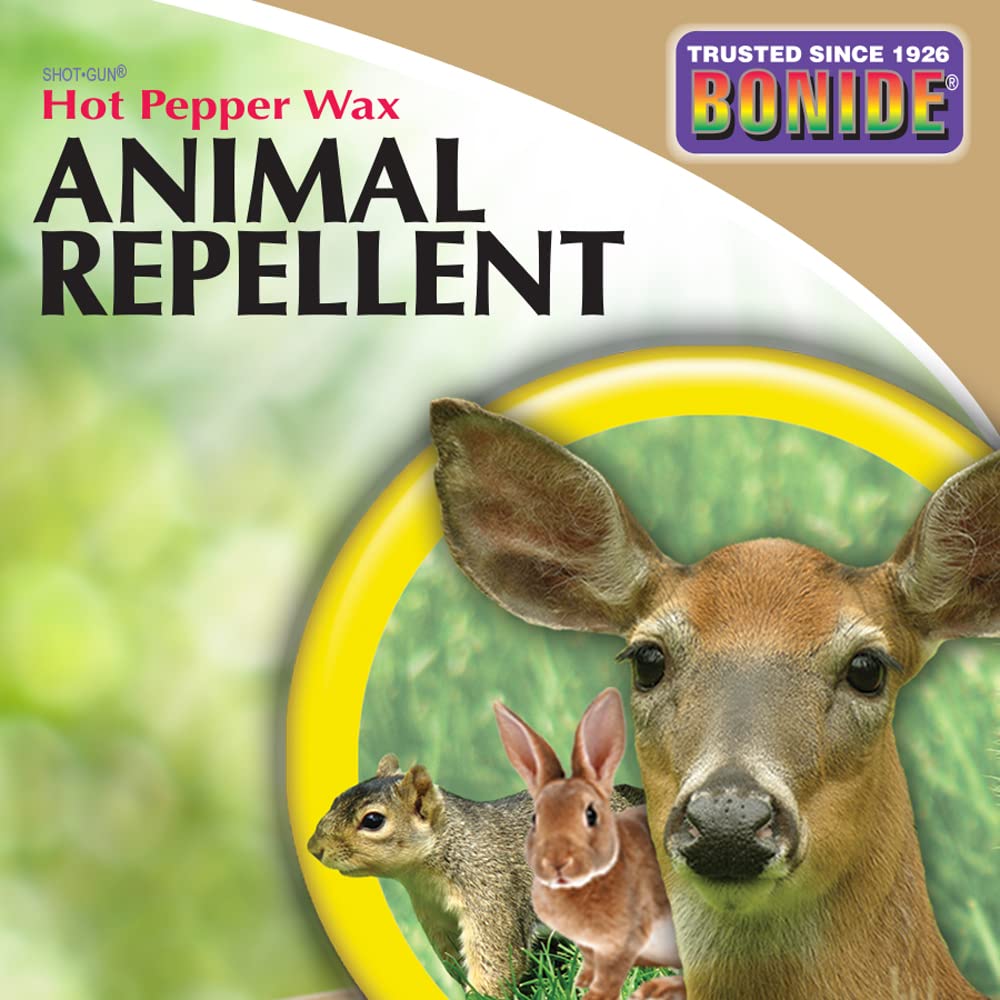 Bonide Hot Pepper Wax outdoor application helps protect your yard for weeks.