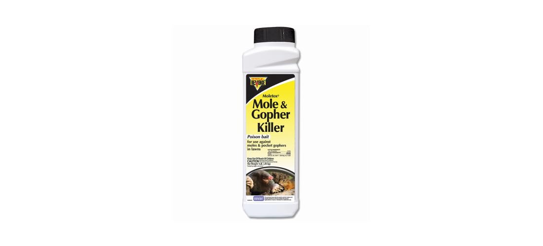 Bonide Moletox offers excellent bait acceptance among lawn pests.