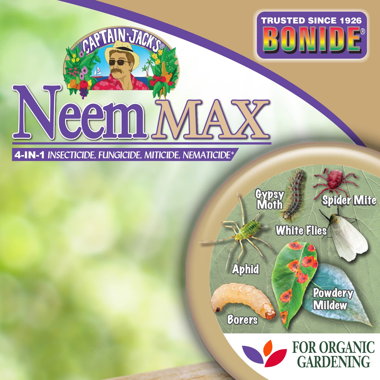 Product coverage up to 1,000 sq ft per gallon with Neem Max