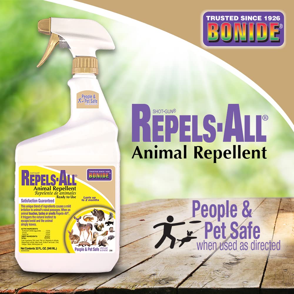 Bonide Repels-All ornamental plants protection keeps bloom-rich shrubs safe