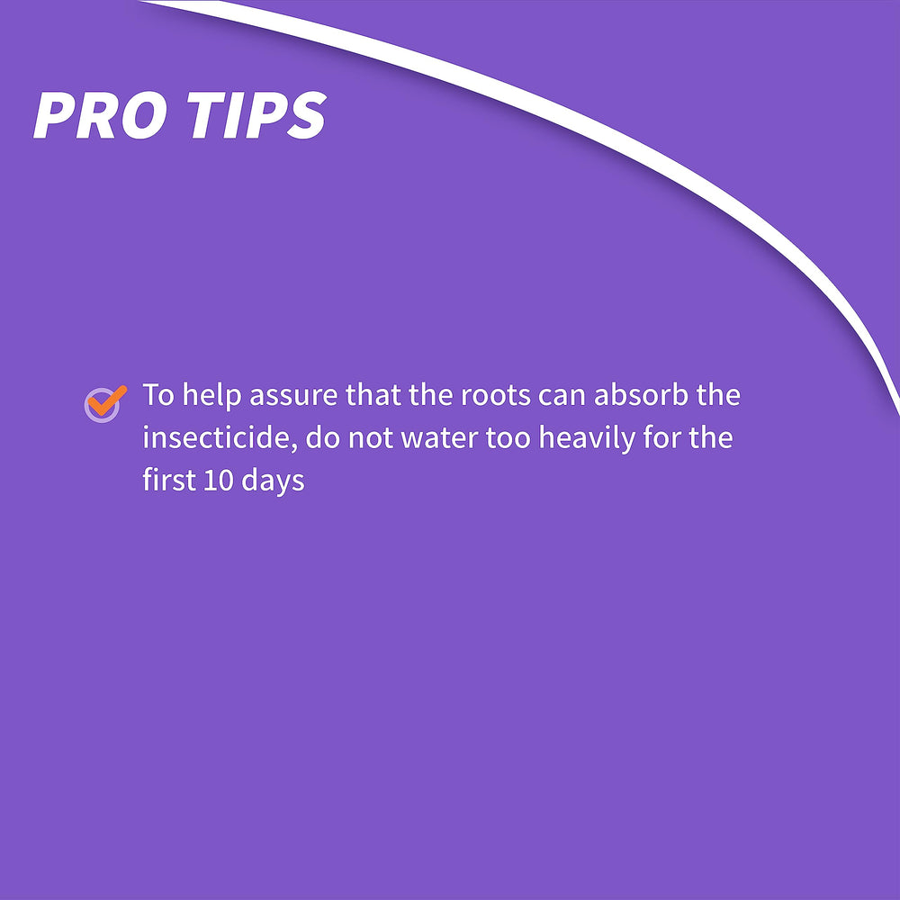 Bonide Systemic Granules provide eight-week protection after application.