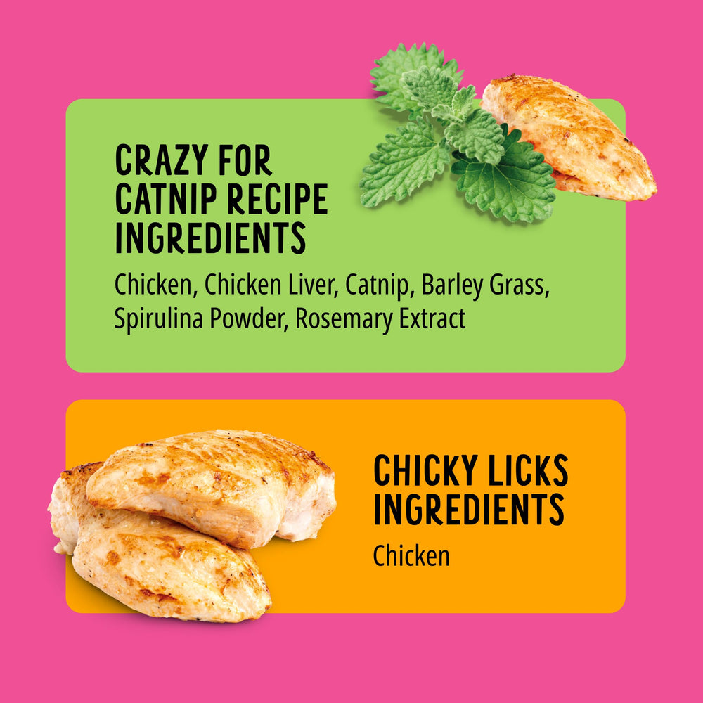 Bonkers Purrpops packaging highlights natural ingredients and no artificial colors
