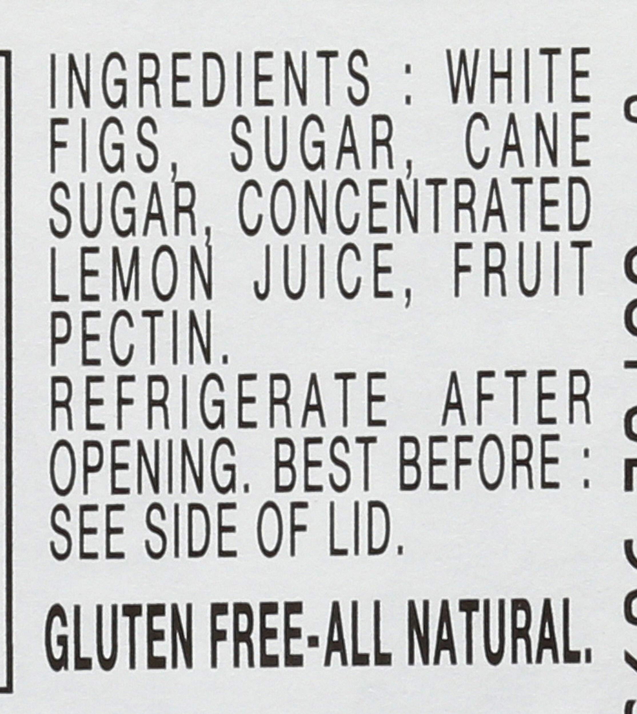 Bonne Maman Fig Preserve as a dessert topping on ice cream.