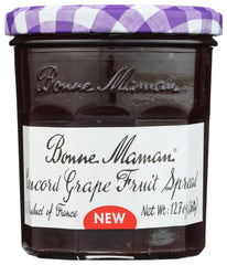 Bonne Maman Concord Grape Fruit Spread jar front showing classic label and color