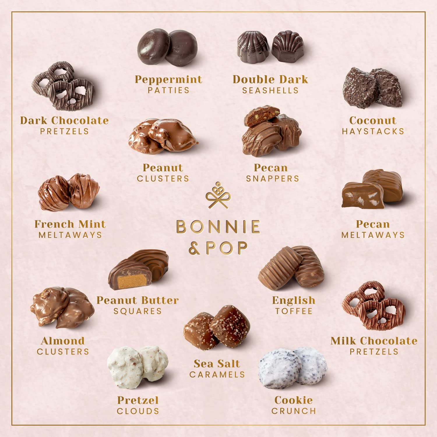BONNIE AND POP sea salt caramels and toffee offer a refined treat.