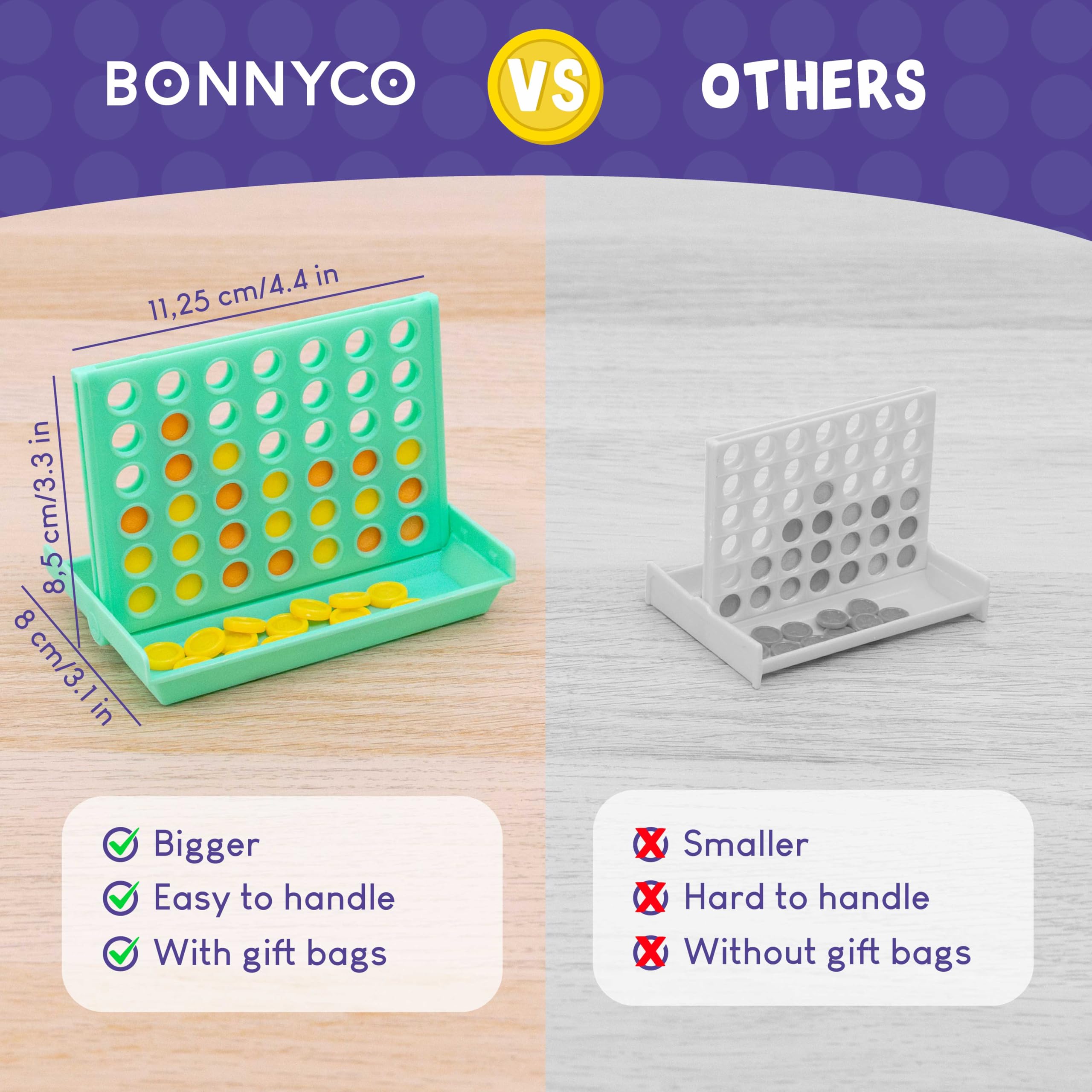 BONNYCO 4 in a Row toy, individually boxed for gifting.