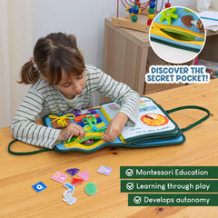 BONNYCO Busy Board colors-shapes: helps beginners recognize colors and shapes.