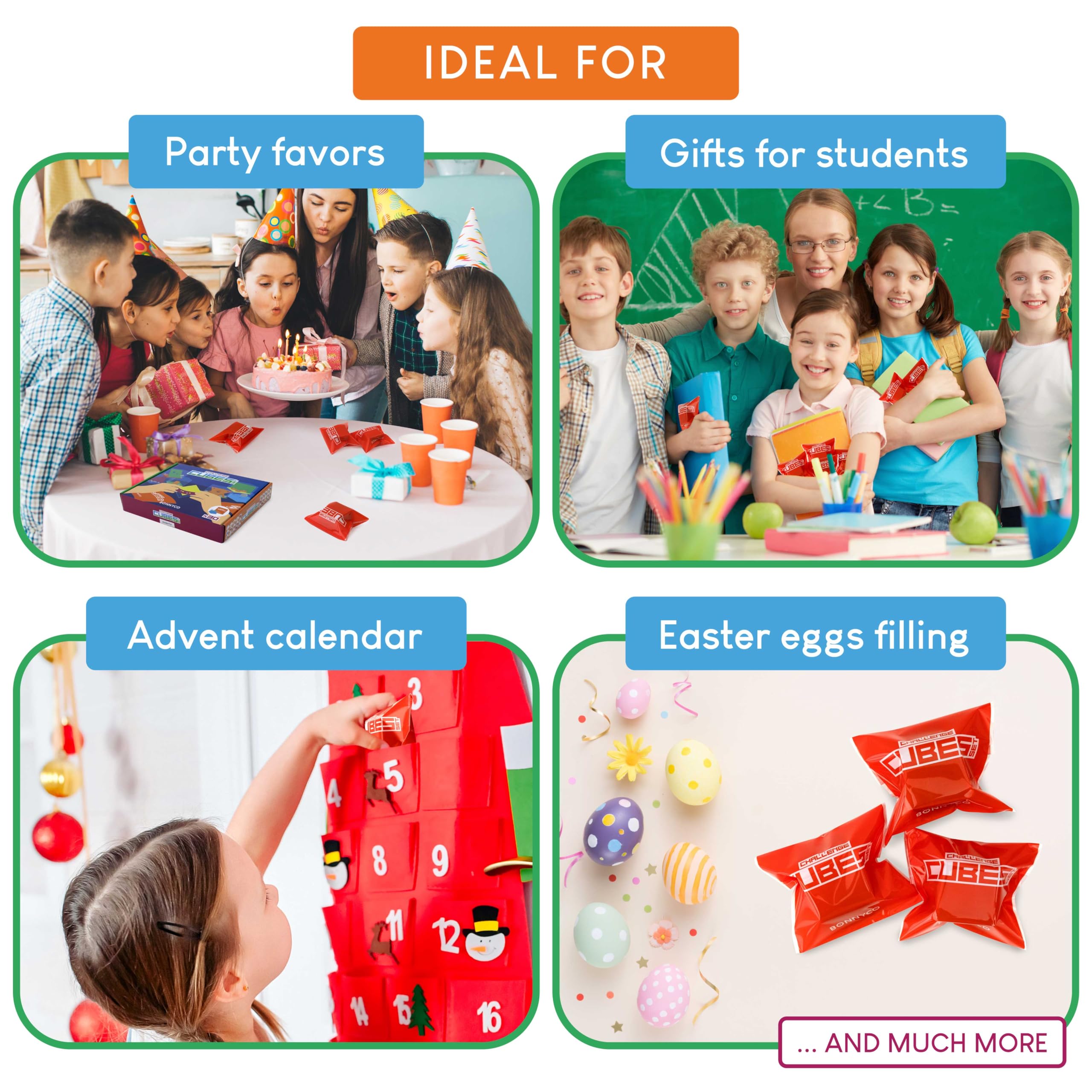 BONNYCO cube puzzles for kids over 3 to enjoy with friends.