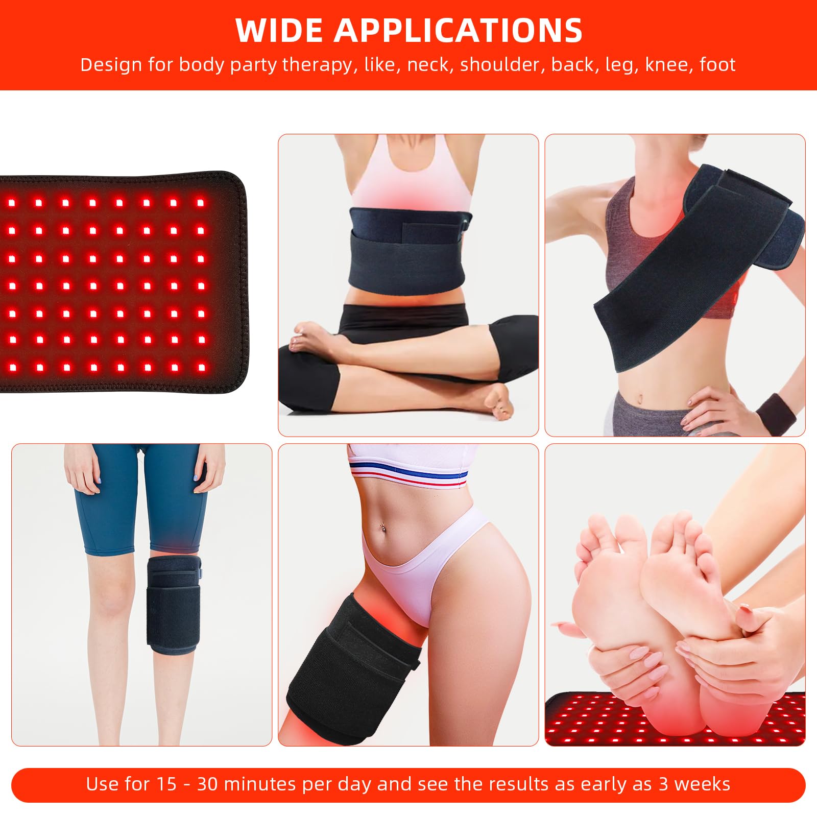 bonodave red light therapy pad hands eases stiffness with gentle heat