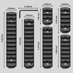 Bontok single Picatinny rail 5-slot enables extra accessory options securely