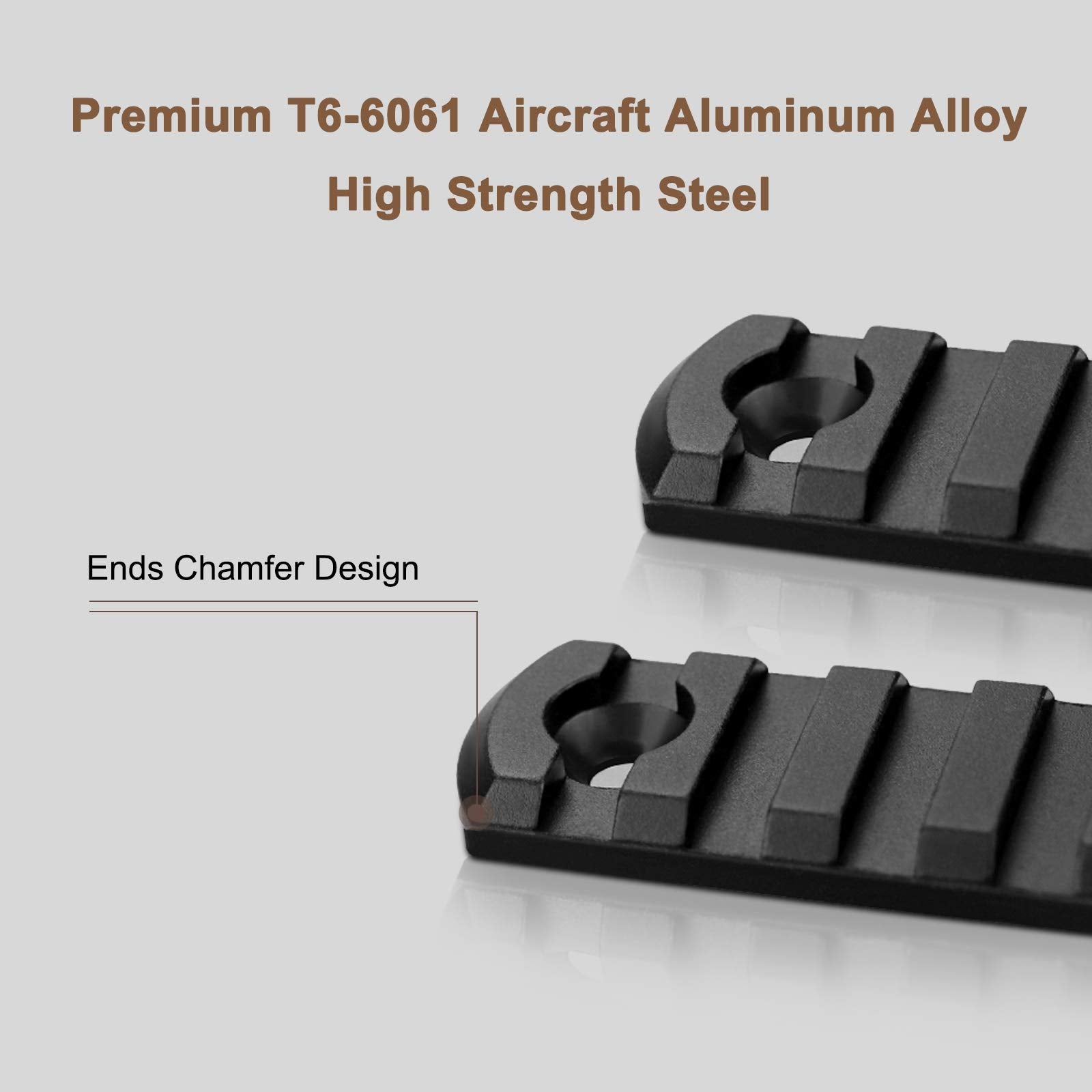 Bontok 9-slot Picatinny rail offers balanced capacity and alignment