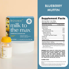 Boobie Bar Blueberry Muffin bar close-up highlighting soft texture and fruity flavor.