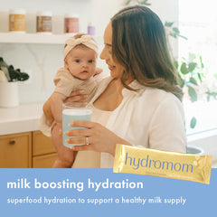 Boobie Hydromom blue-raspberry-lemonade powder shows zesty flavor