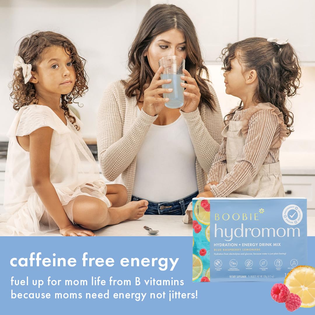 Boobie Hydromom scoop and packets for simple pre measured hydration