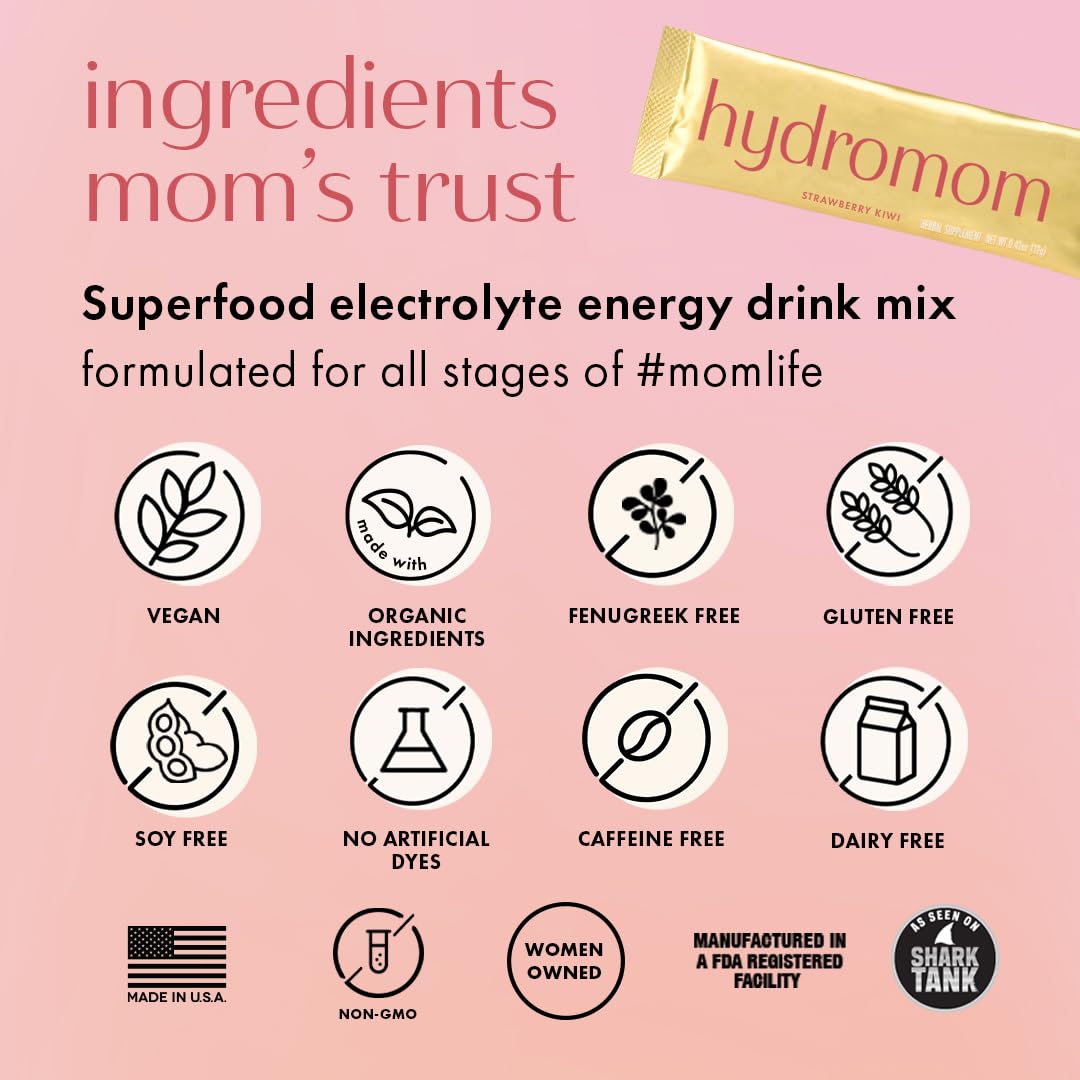Icons showing vegan and gluten-free appeal for mindful moms