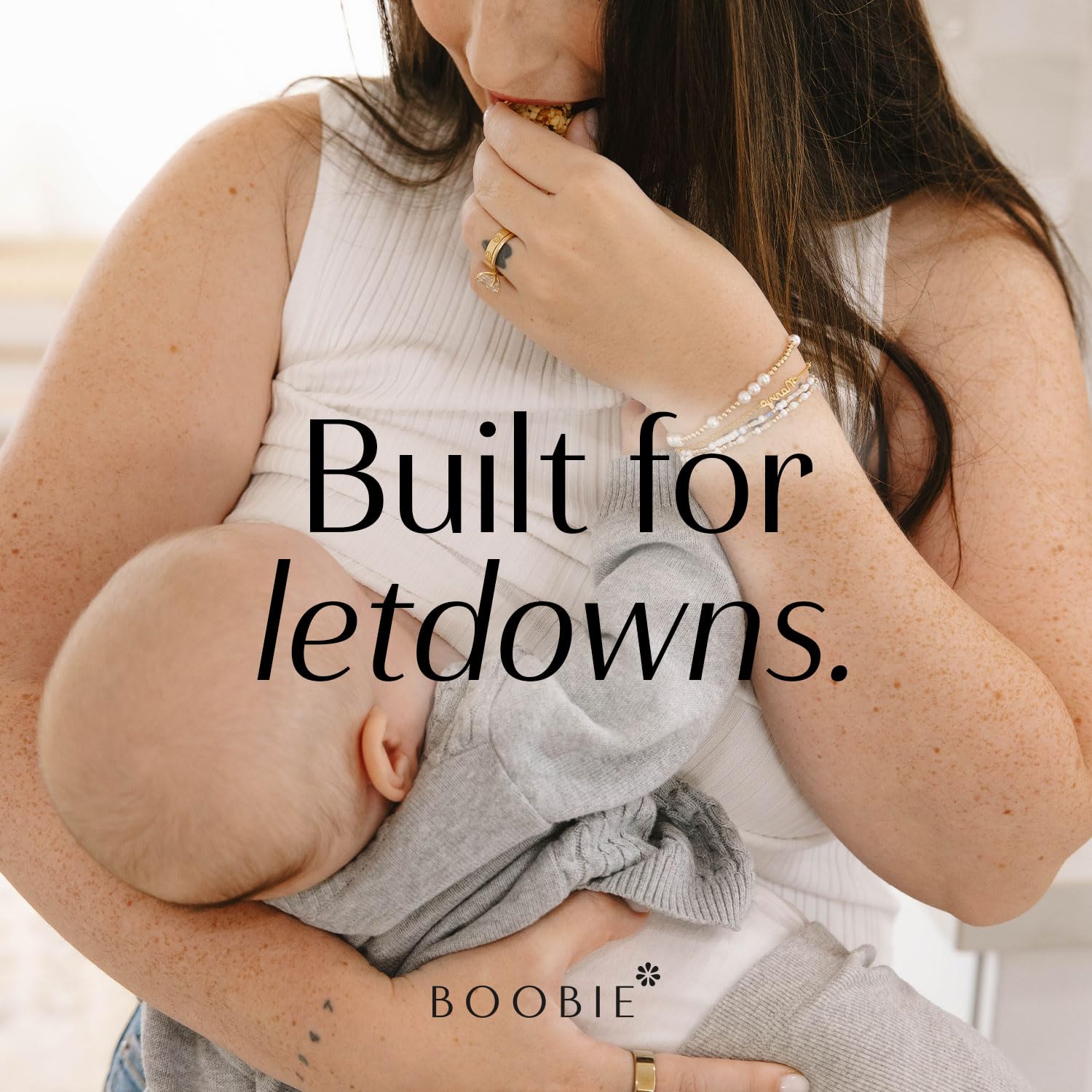 Boobie Lactation Cookies seven-serving three-pack bundle saves shelf trips.