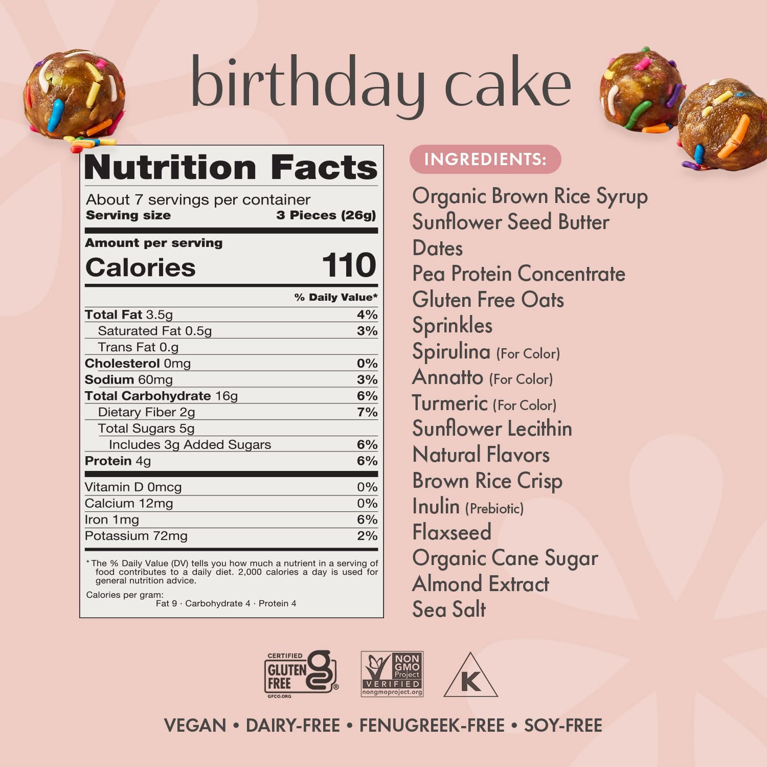 Boobie Lactation Cookies dairy-free and preservative-free labeling on packaging.
