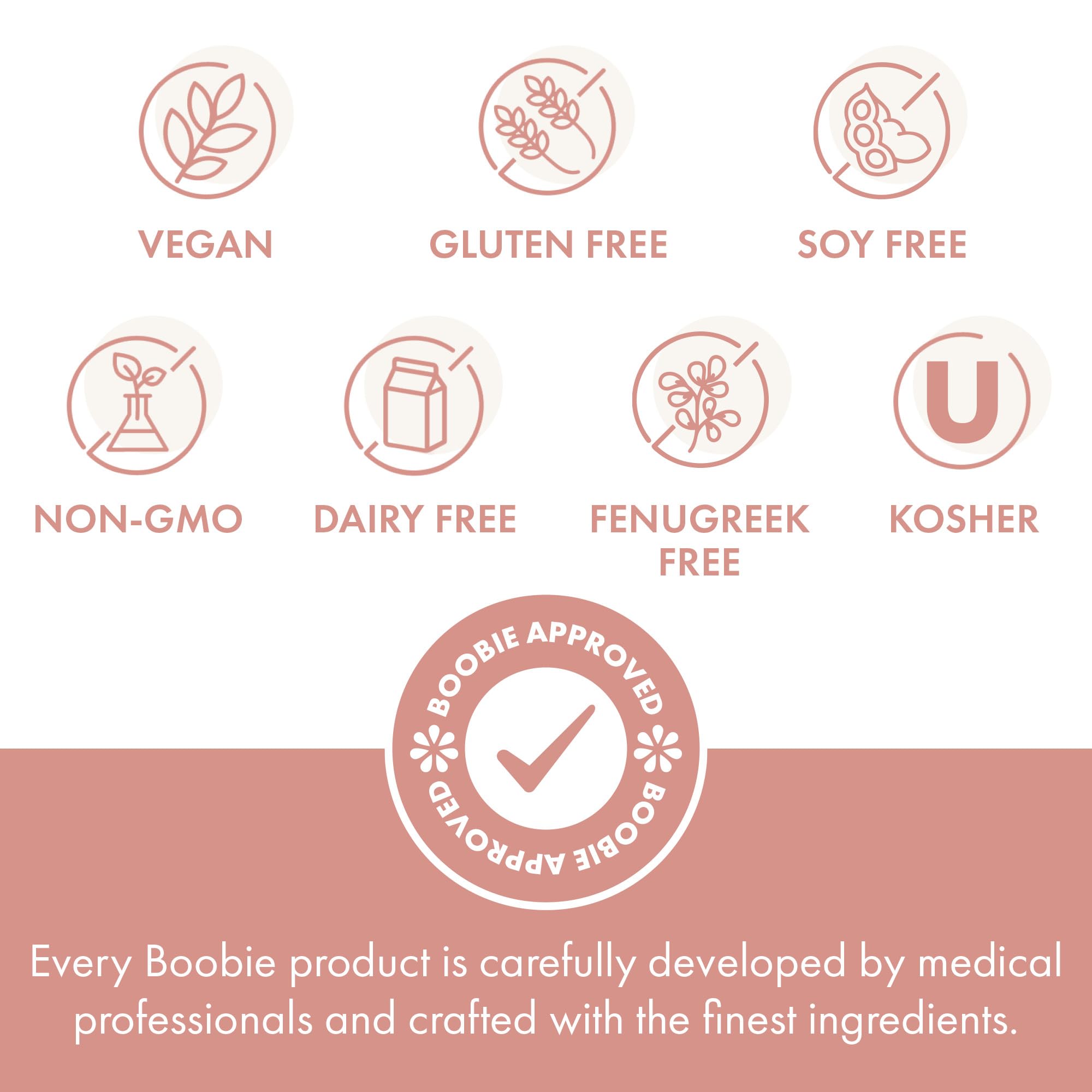 USA-made claim and kosher certification on Boobie bar