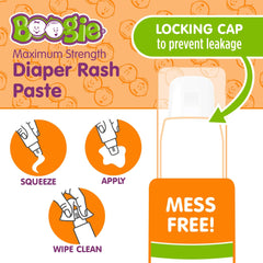 Boogie Diaper Rash Paste features 40 percent zinc oxide for protection.