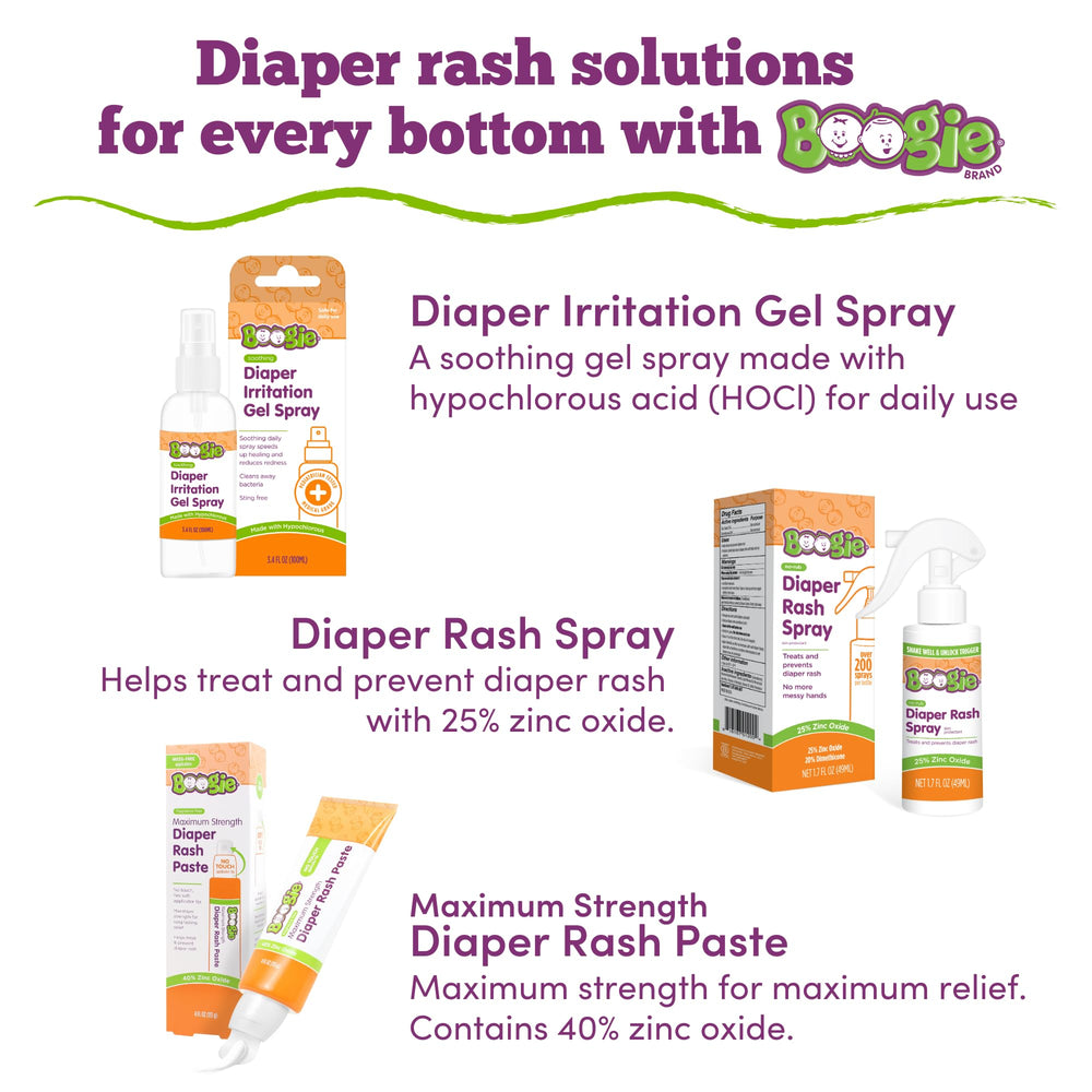 Boogie baby-skin care mist supports comfort during changes.