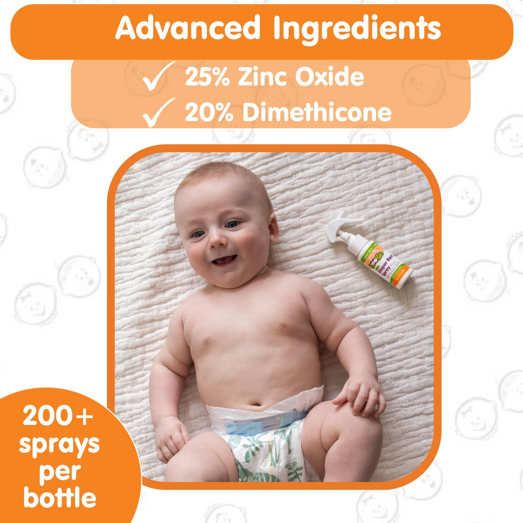 Boogie Diaper Rash Spray travel-compact bottle ready for on-the-go use