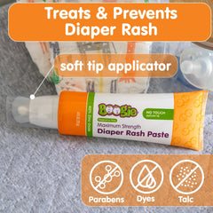 Boogie paste on-the-go with wipe-clean cap for travel.