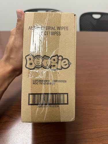 Boogie wipes dermatologist tested label close up for gentle care