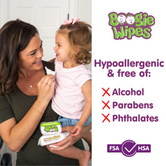 Boogie Wipes Unscented; hand-use on-the-go convenience.