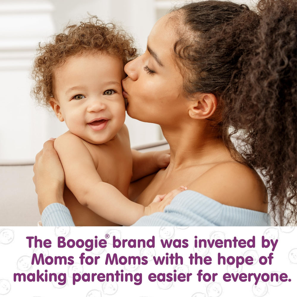 Boogie Wipes Unscented close-up with vitamin E, aloe and chamomile.