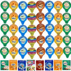 Bools coffee creamer singles variety pack box showing assorted flavors for home or office coffee.