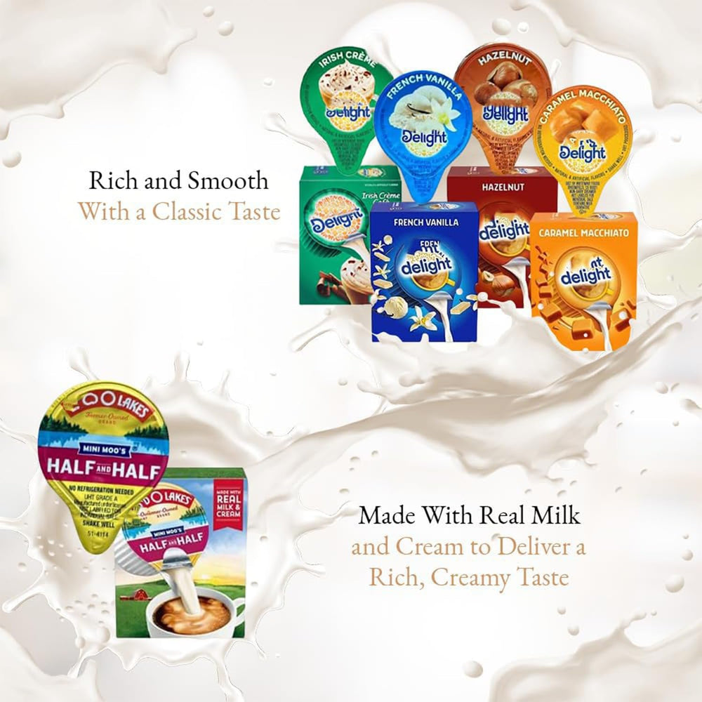 Bools office break room display showcasing easy-to-use creamers for busy environments.