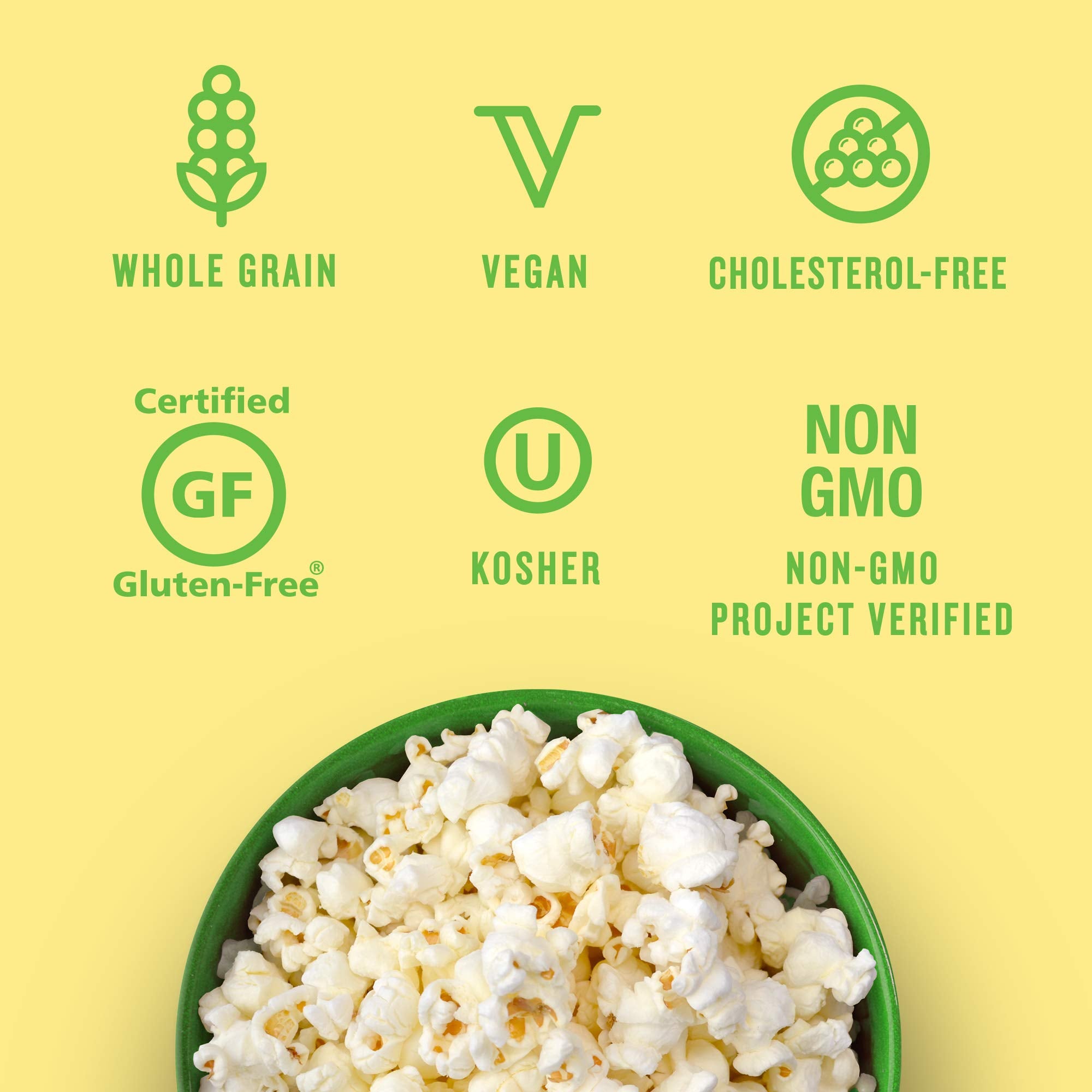 Angie's BOOMCHICKAPOP sea salt popcorn pack delivers 80 calories per bag with zero trans fats