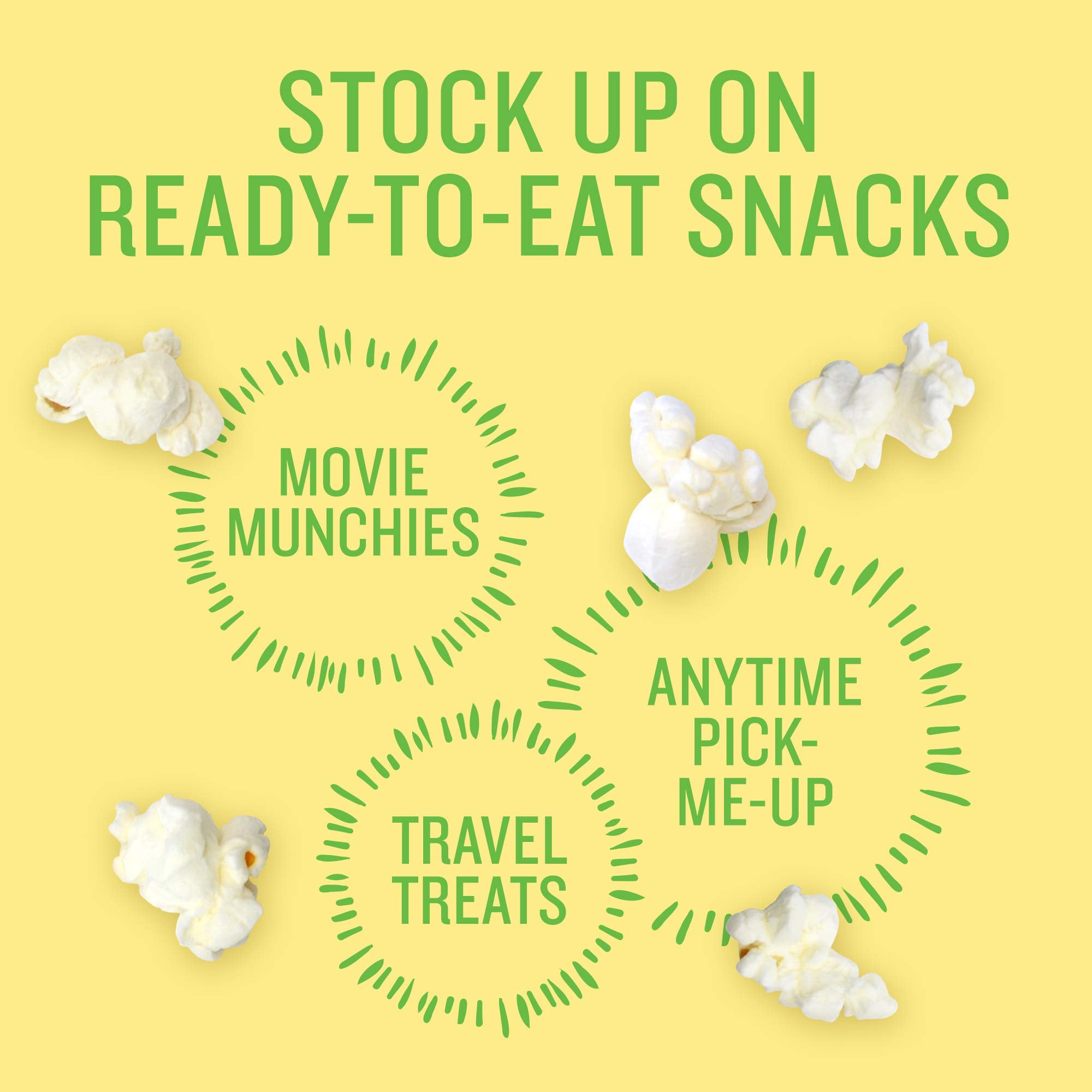 Angie's BOOMCHICKAPOP sea salt popcorn bag is gluten-free and non-GMO for mindful snacking