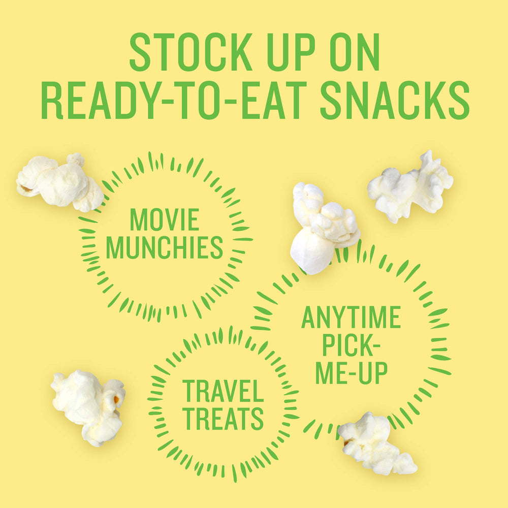 Angie's BOOMCHICKAPOP sea salt popcorn bag is gluten-free and non-GMO for mindful snacking