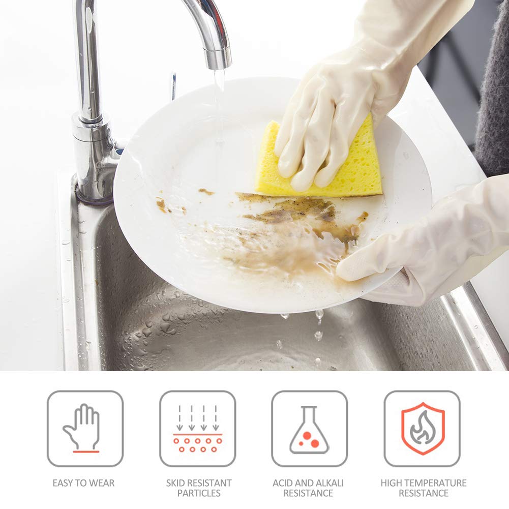 BOOMJOY nitrile gloves ideal for kitchen, bathroom, and garden chores.