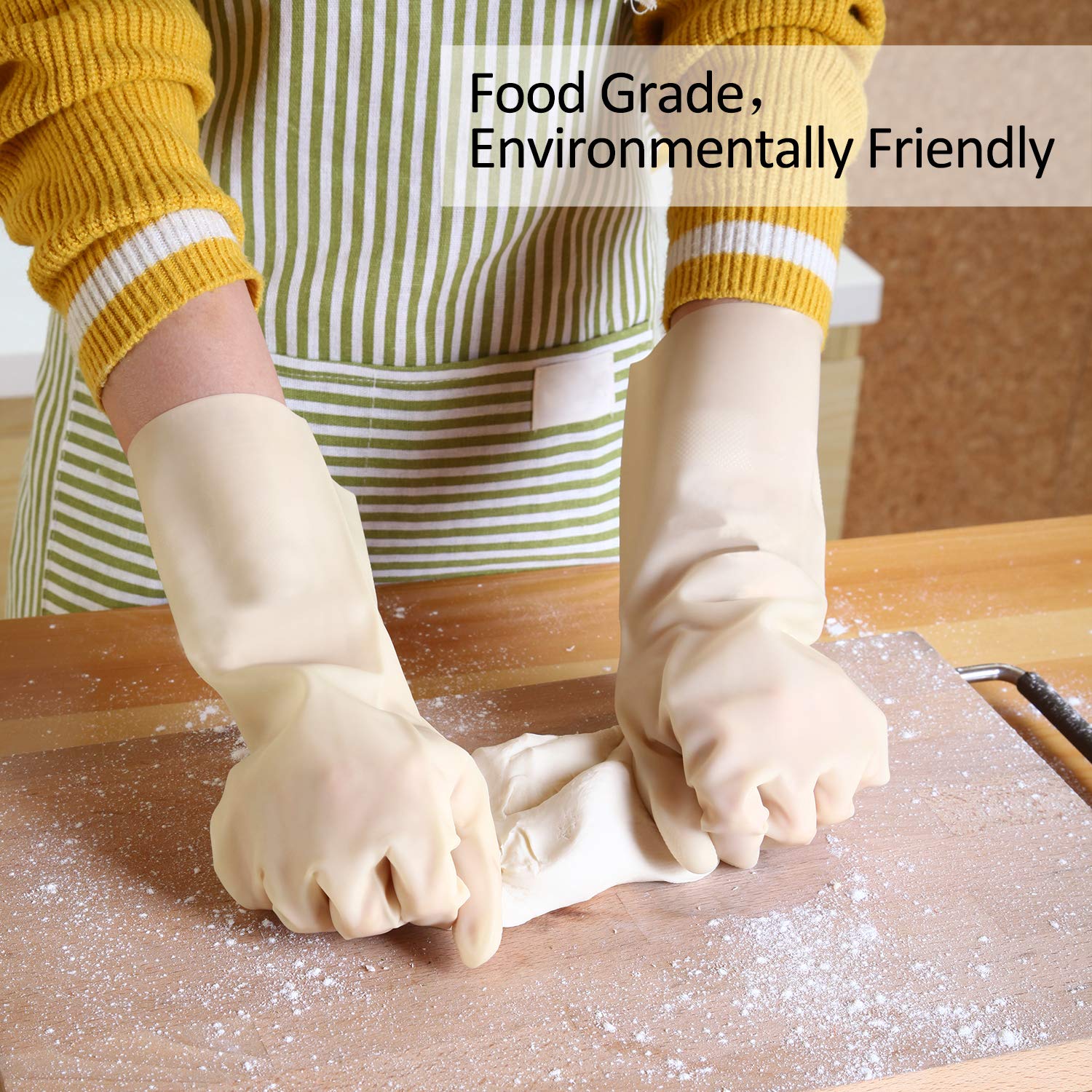 BOOMJOY nitrile gloves offer waterproof and dirt-resistant protection.