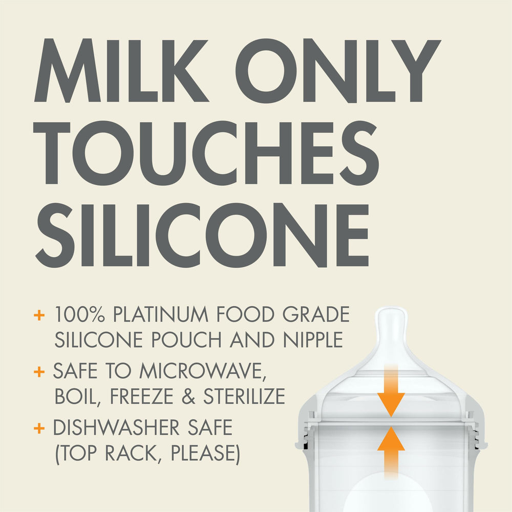 Boon Nursh baby latch-on nipple close-up for comfortable feeding.