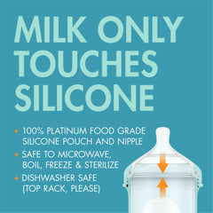 Boon Nursh dishwasher-safe parts simplify post-feed cleanup.