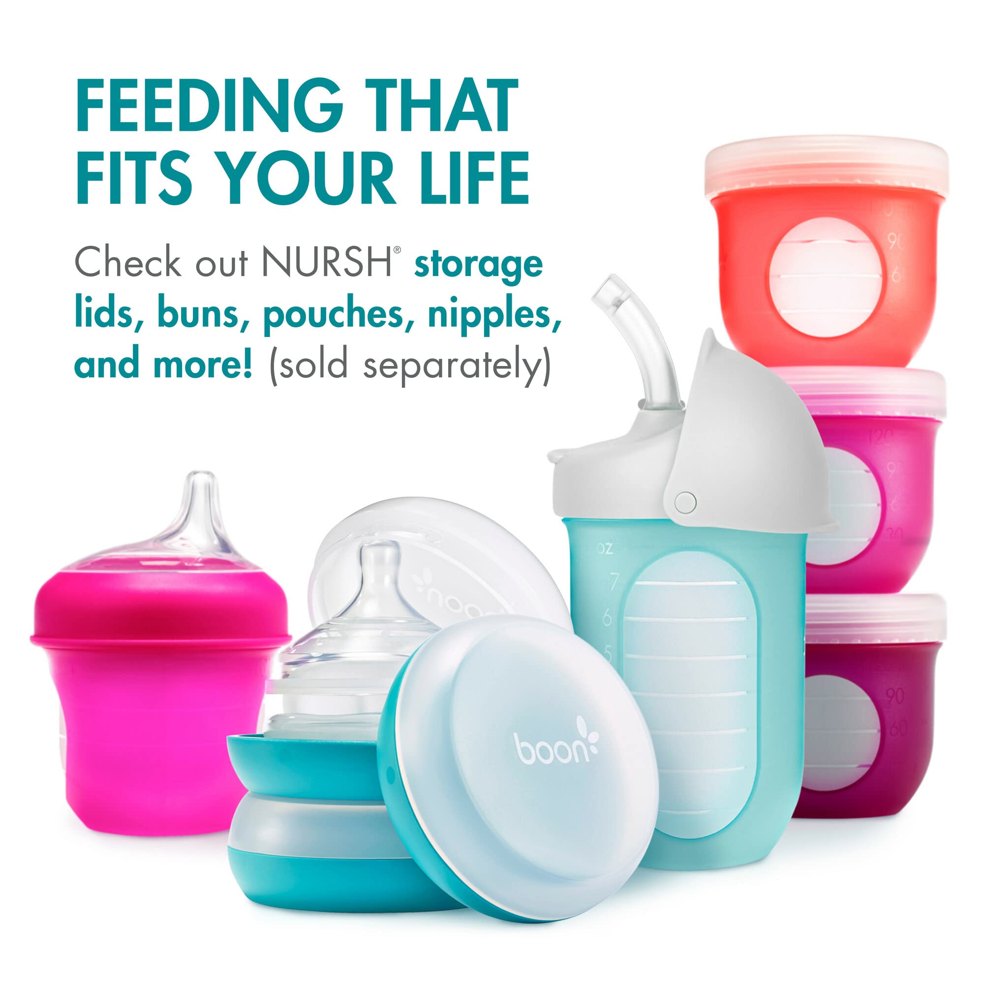 Boon Nursh easy assembly for quick nighttime feeds.