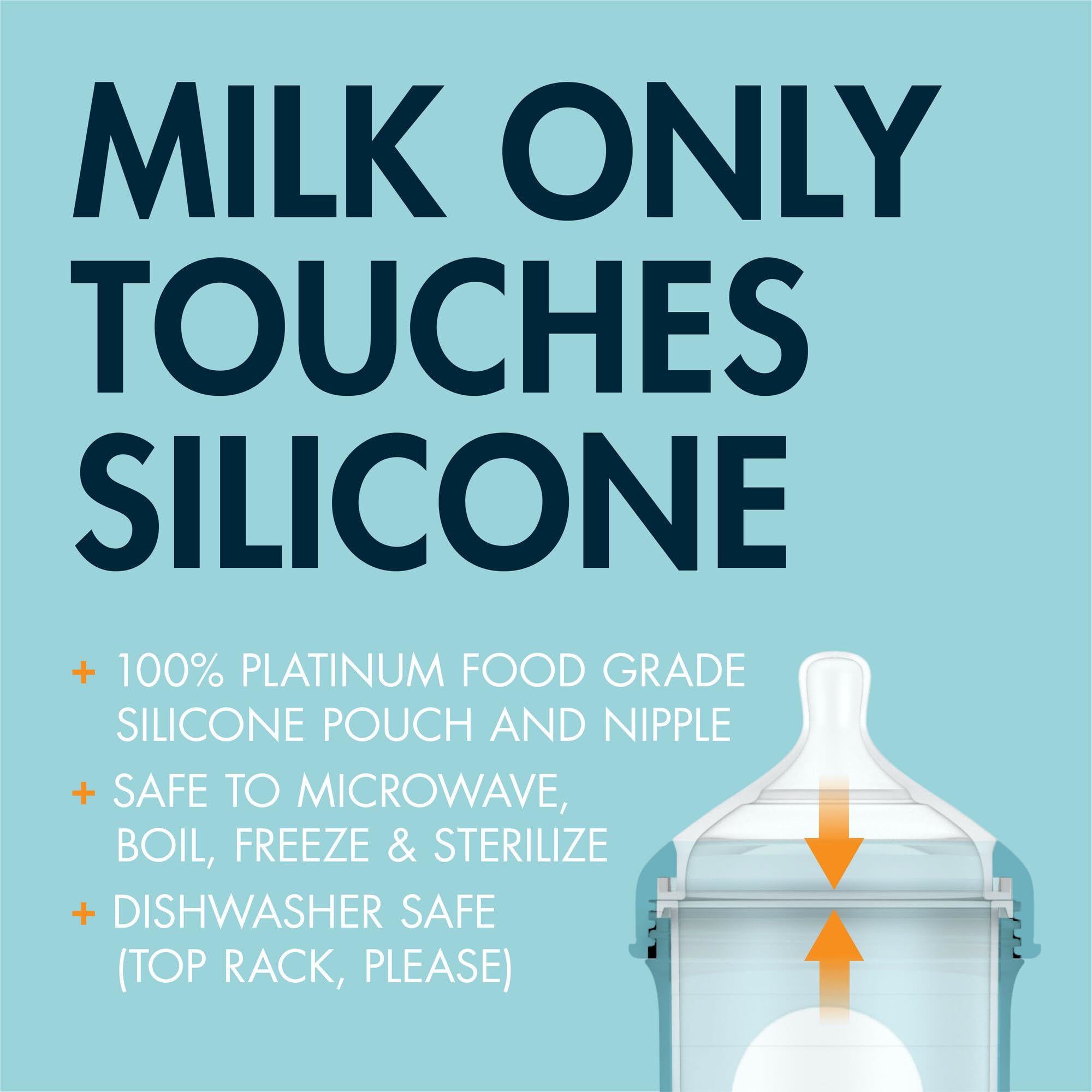 Boon Nursh latch-friendly nipple aids easy latch during feeding