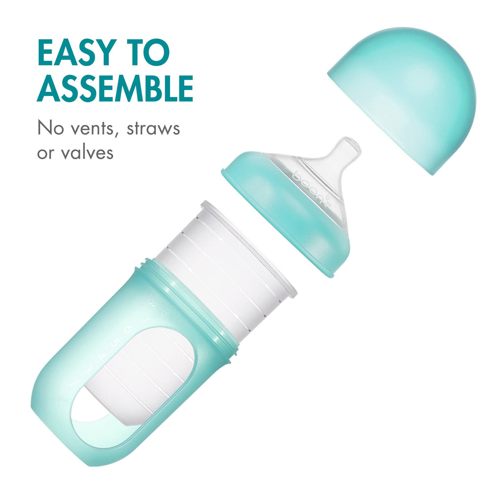 Boon Nursh nipple latch-on design supports easy feeding.