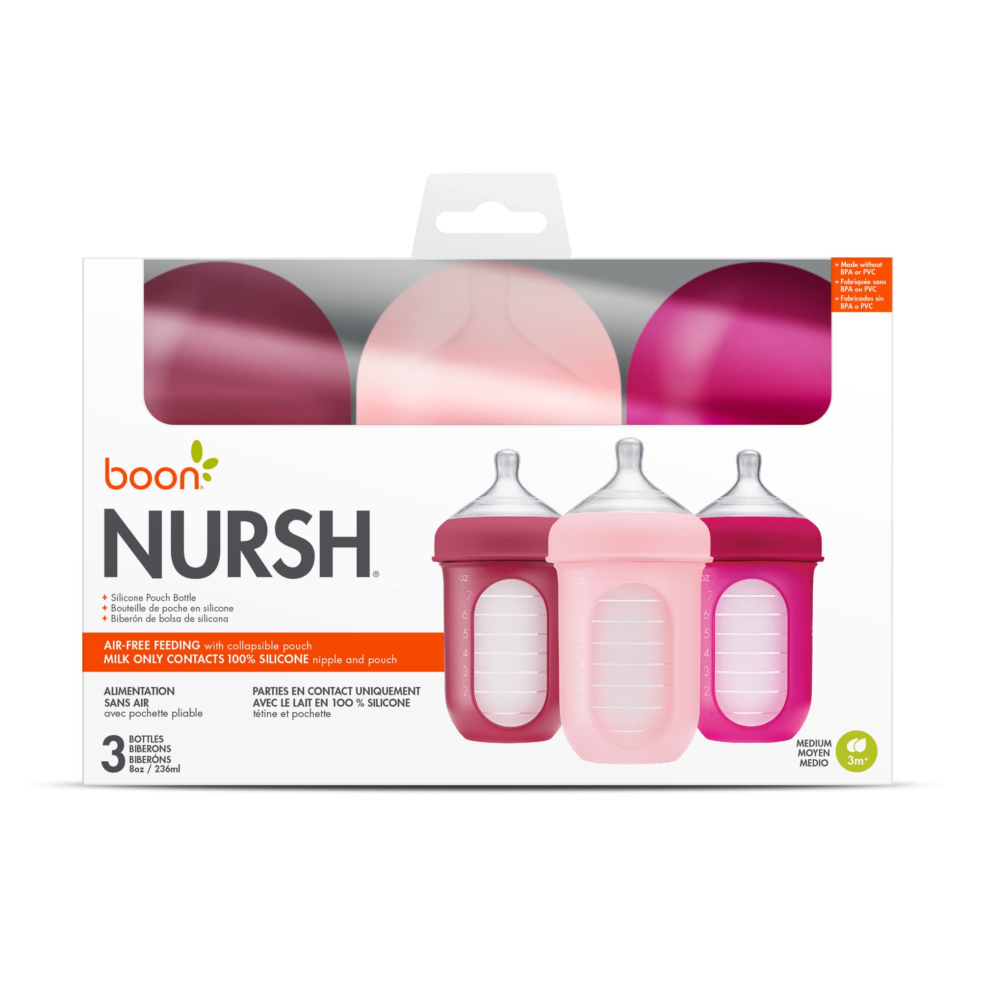 No vents design simplifies cleaning and prep for Nursh bottle