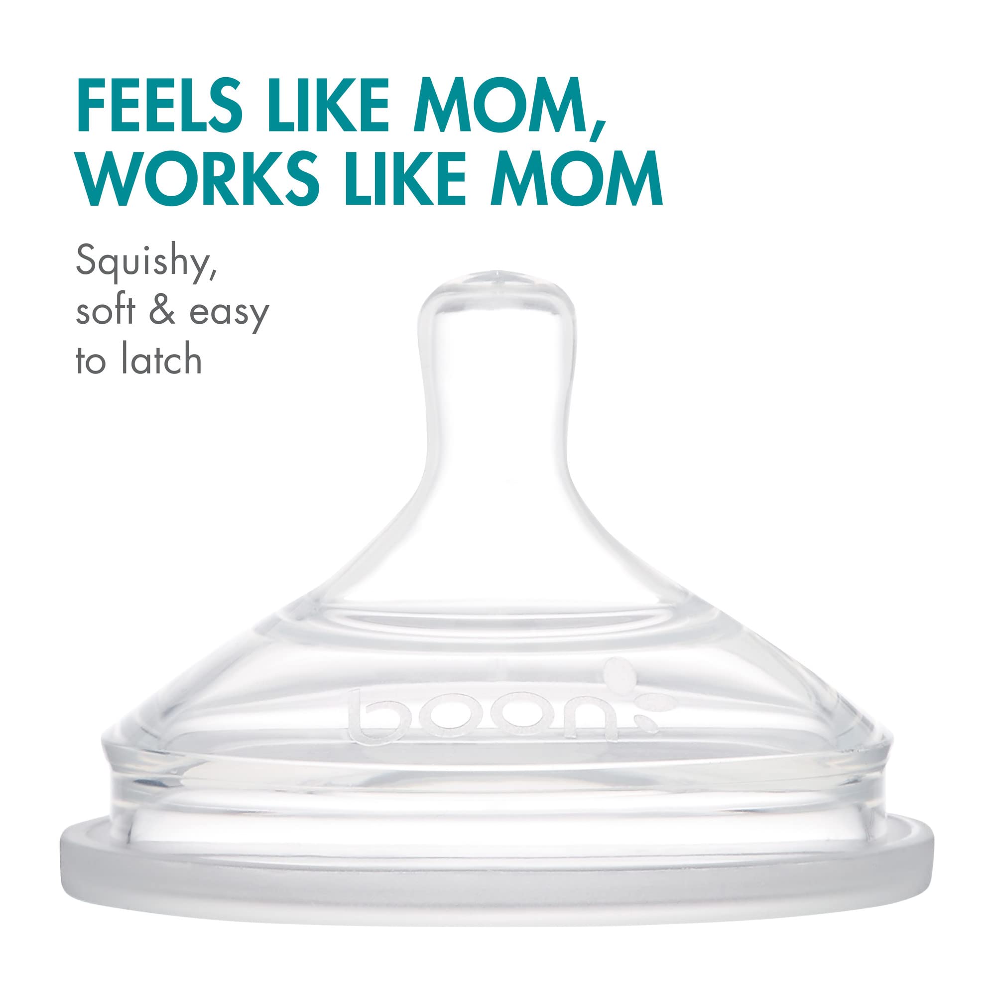 Boon Nursh BPA- and PVC-free materials ensure milk contact safety.