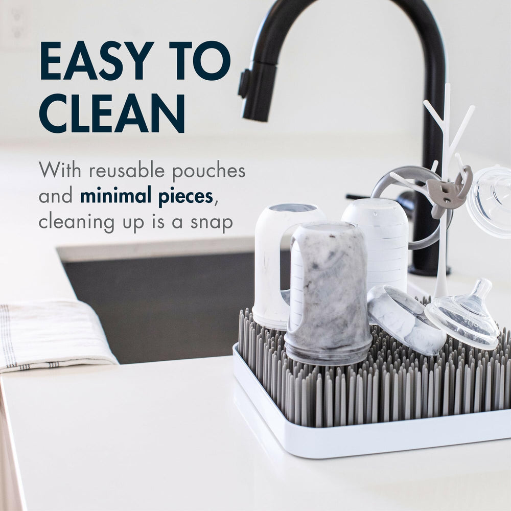 Boon Nursh separate pouch-shell design prevents milk contact with plastic