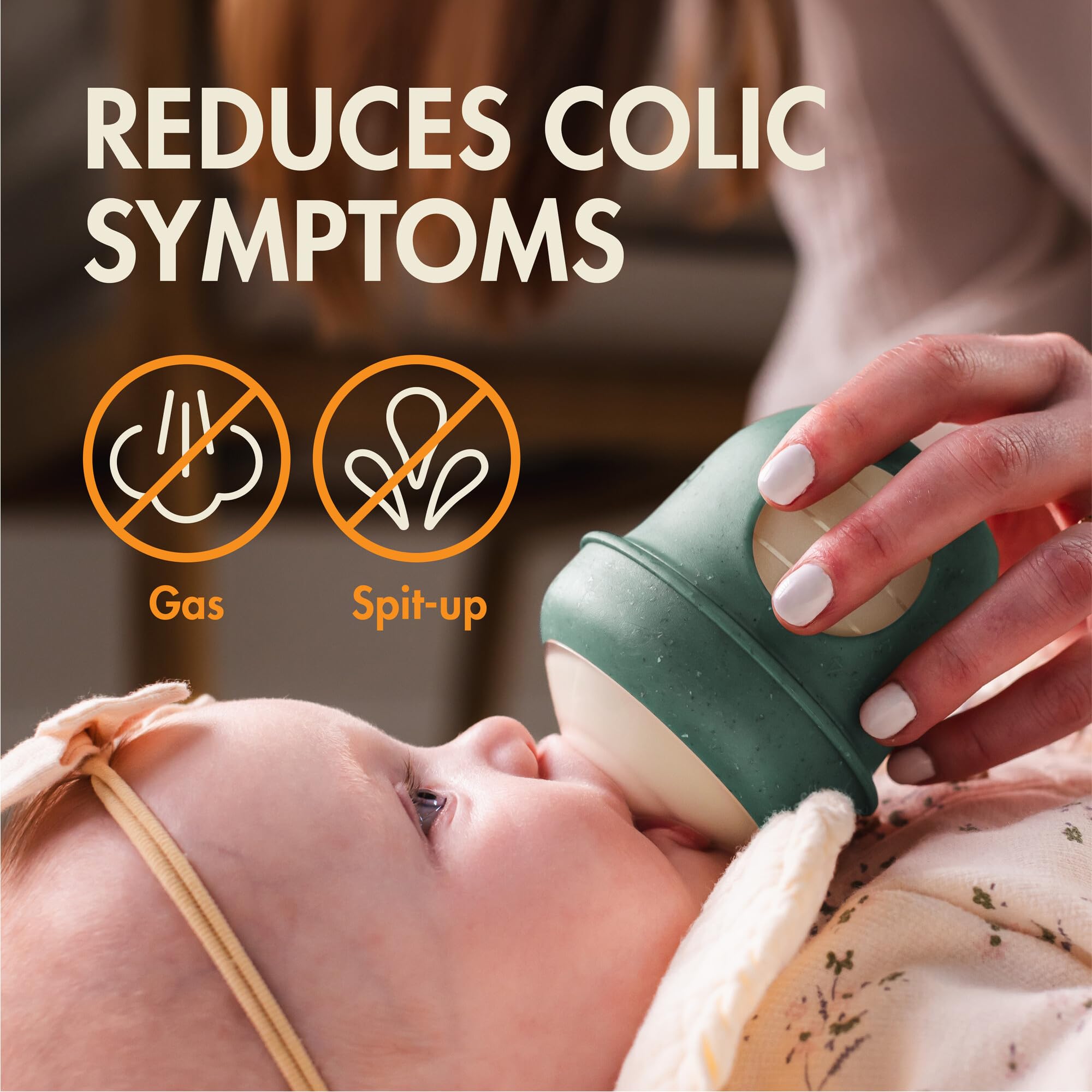 Boon Nursh silicone nipple designed for easy latch during feeding