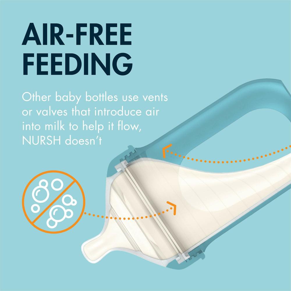 Boon Nursh silicone safety with milk touching only silicone