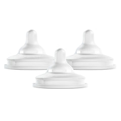 Boon Nursh Curve nipple transition shows deeper latch for easier feeding switch.