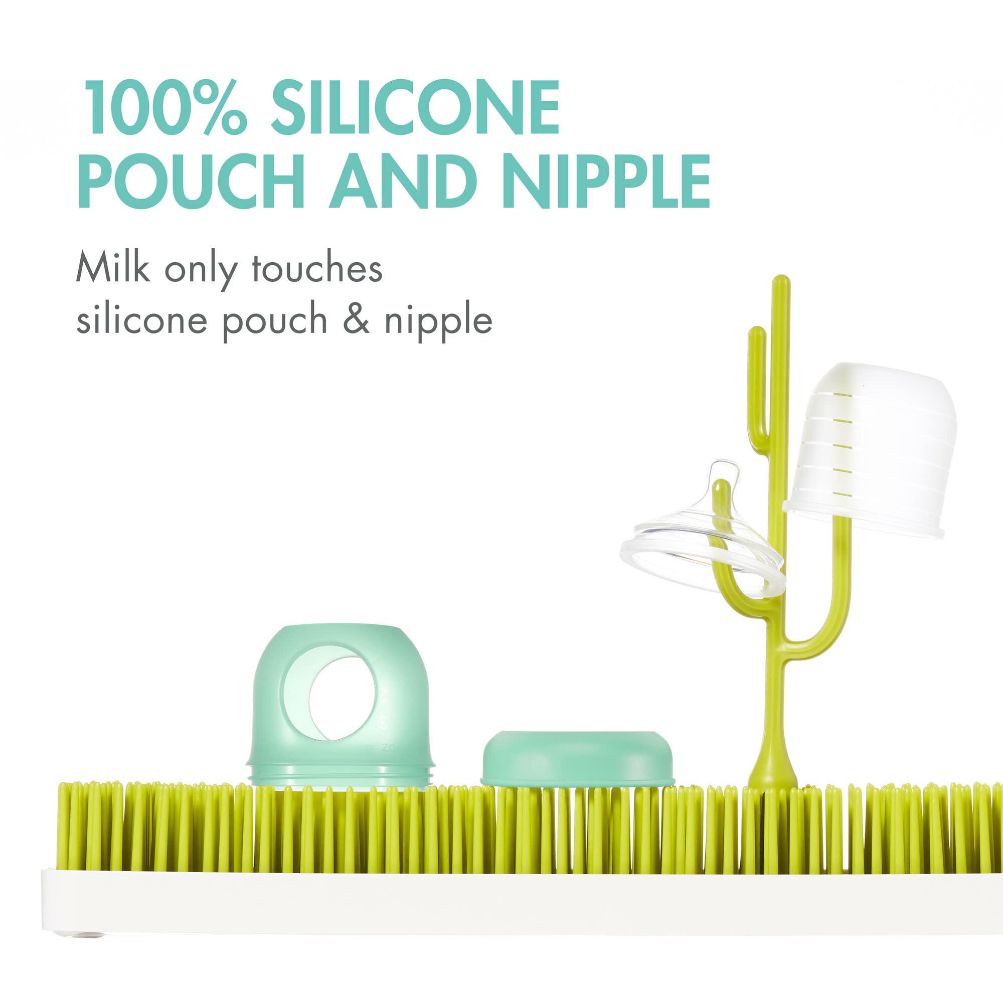 Boon Nursh dishwasher-safe bottle parts for quick cleanup